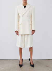 Double Breasted Blazer - Off White
