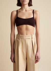 Vara bralette in cashmere - Rosewood