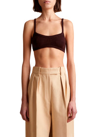 Vara bralette in cashmere - Rosewood