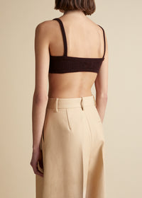 Vara bralette in cashmere - Rosewood