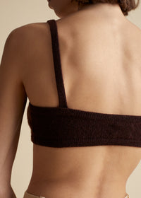 Vara bralette in cashmere - Rosewood