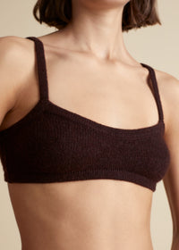 Vara bralette in cashmere - Rosewood