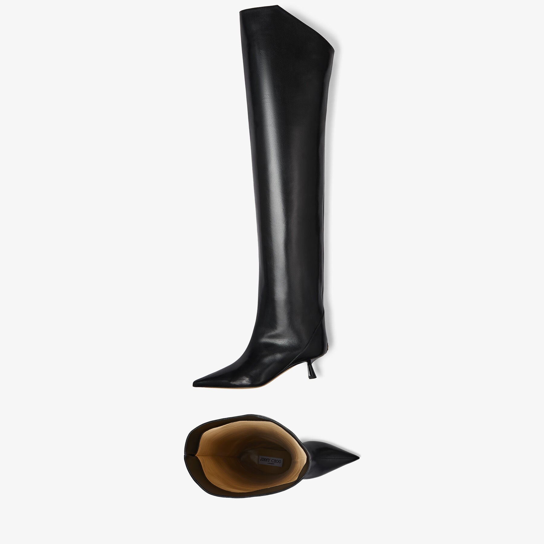 Vari 45 leather thigh boots - Black