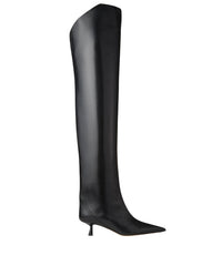 Vari 45 leather thigh boots - Black