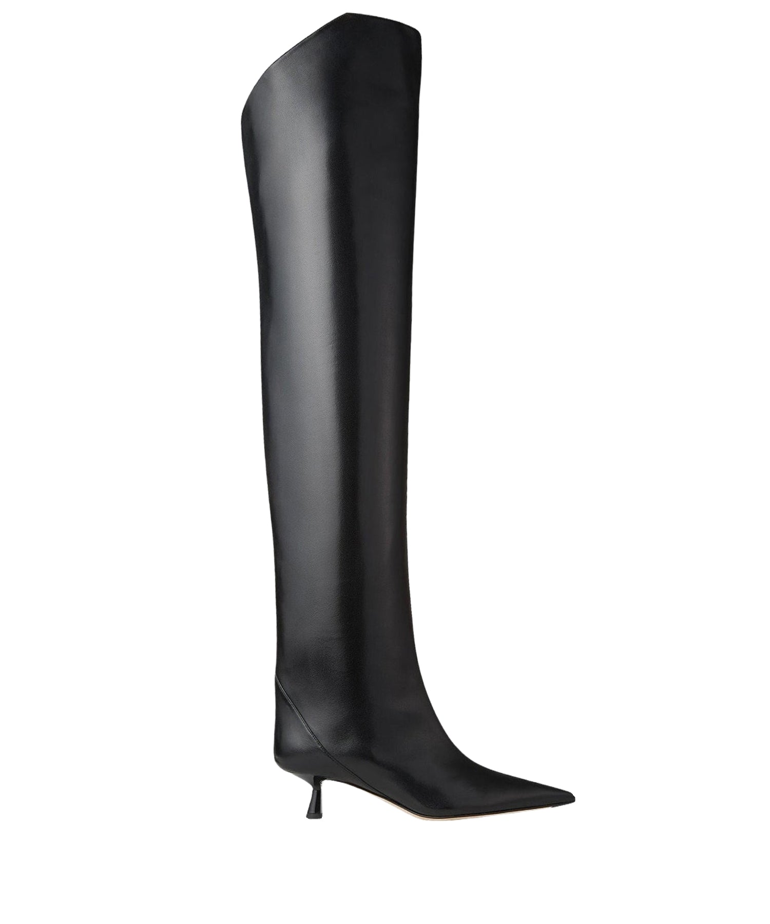 Vari 45 leather thigh boots - Black