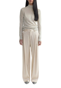 Pull Vaslav côtelé et scintillant - Ivory