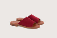 53qty NEW / Sandales VASTO FE HYDROVELOURS CUIR FLEX - Bordeaux