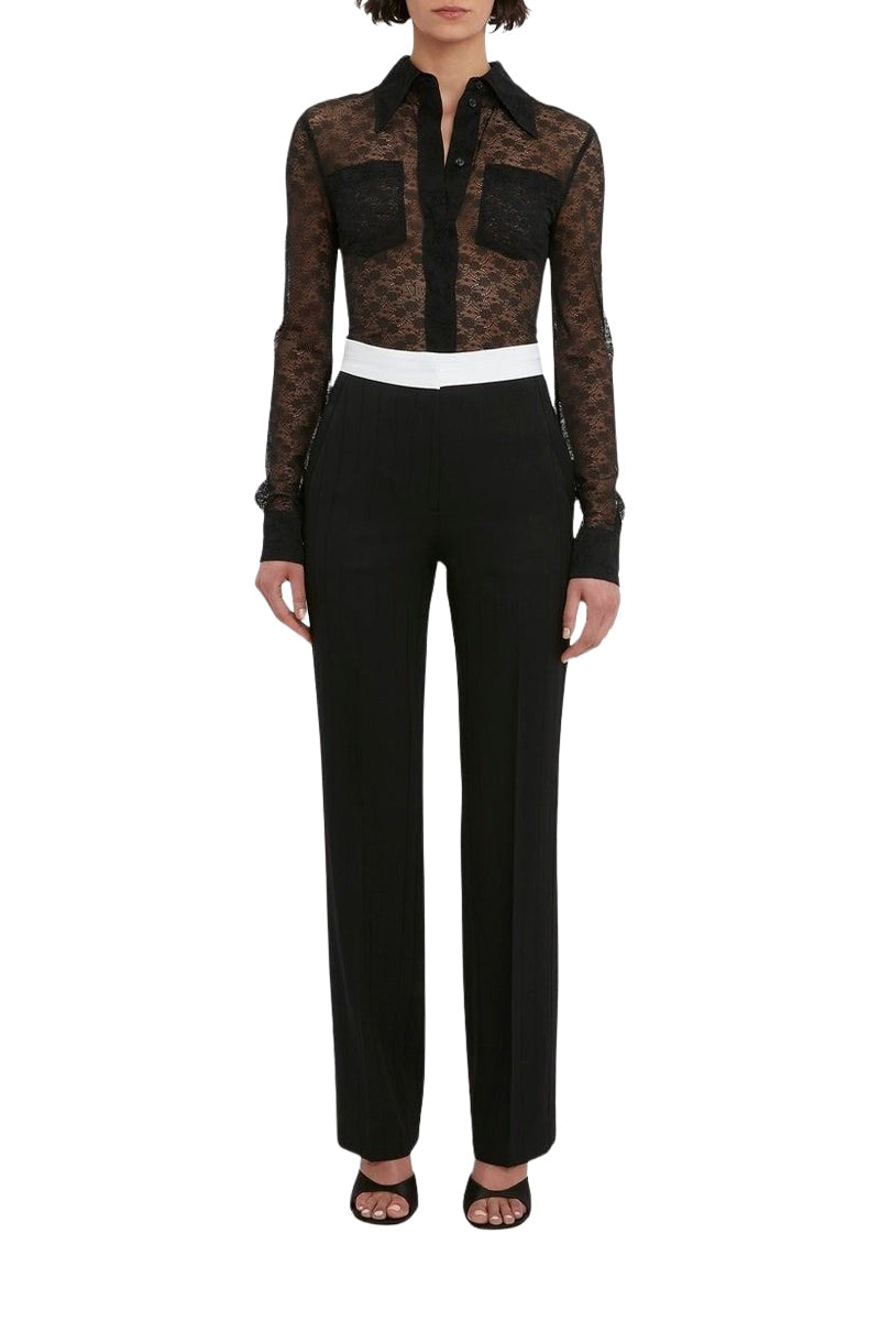 Side Seam Detail Trouser - Black