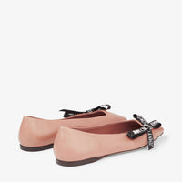 Ballerines Veda avec nœud en cuir - Ballet Pink