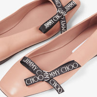 Ballerines Veda avec nœud en cuir - Ballet Pink