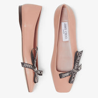 Ballerines Veda avec nœud en cuir - Ballet Pink