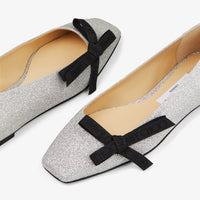ZNO STOCK 0 / Reco 150 SILVER/BLACK Flat VEDA BALLERINA