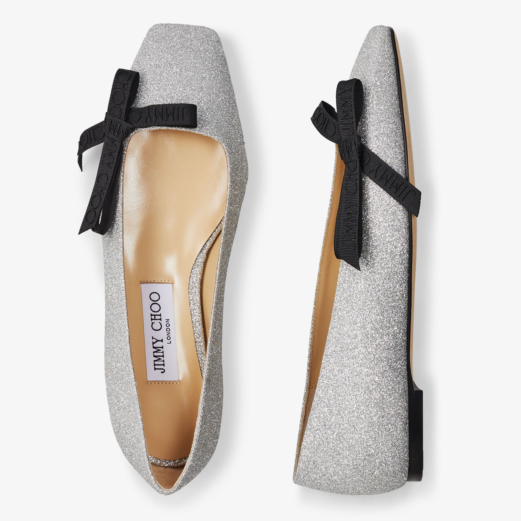 ZNO STOCK 0 / Reco 150 SILVER/BLACK Flat VEDA BALLERINA