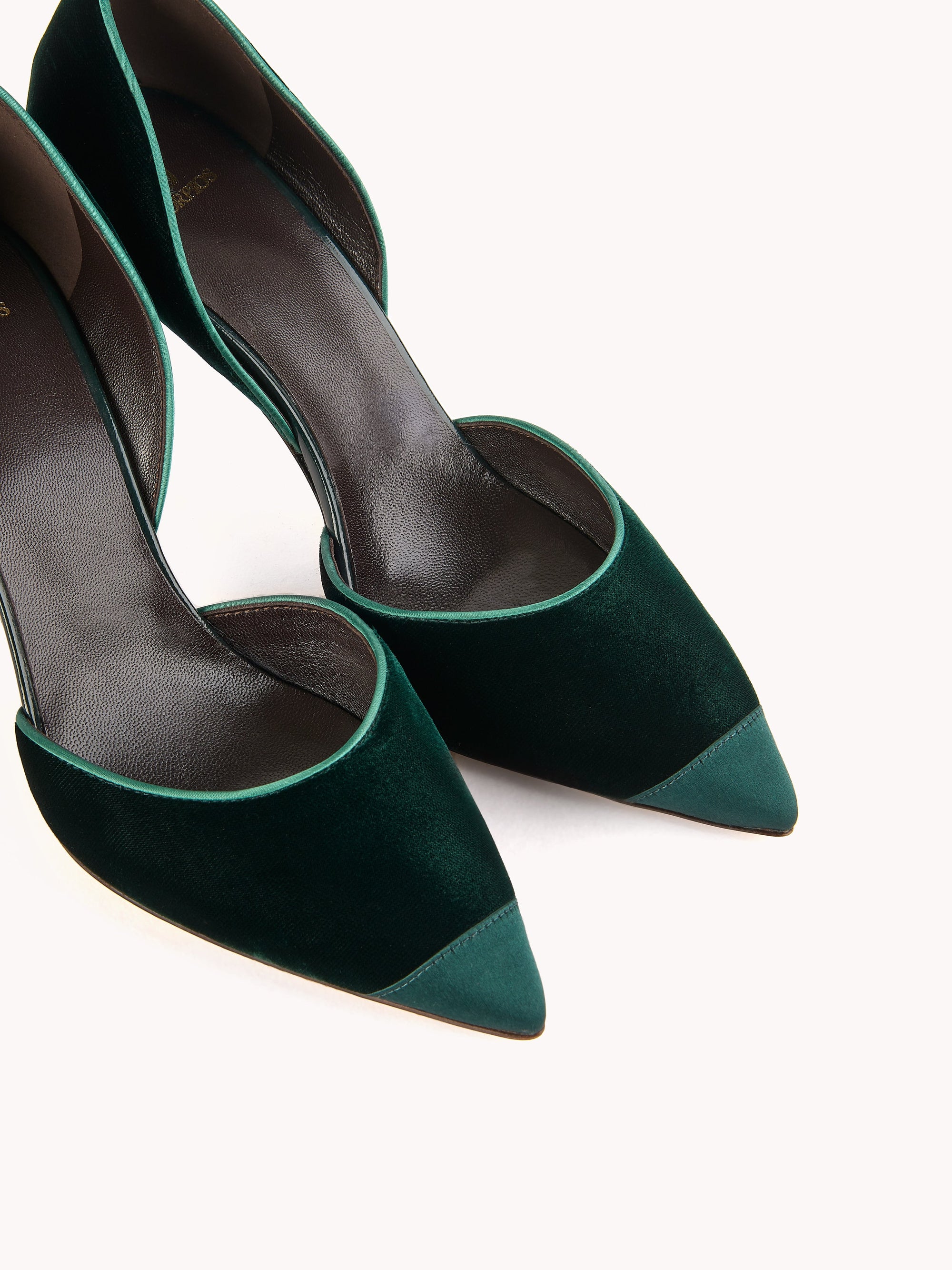 5qty DÉJÀ VU 190€ / Escarpins Nieves 90 en cuir velours - Green