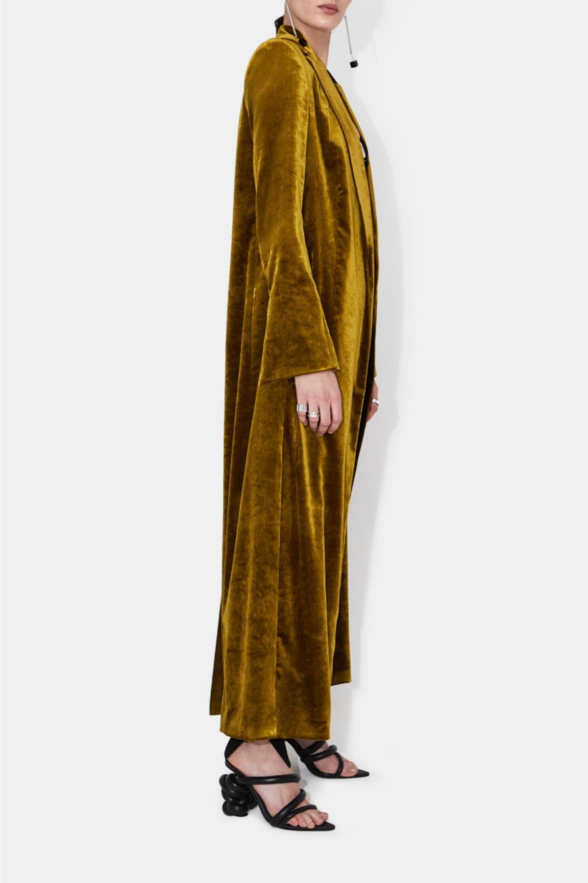 Velvet Coat - Mustard