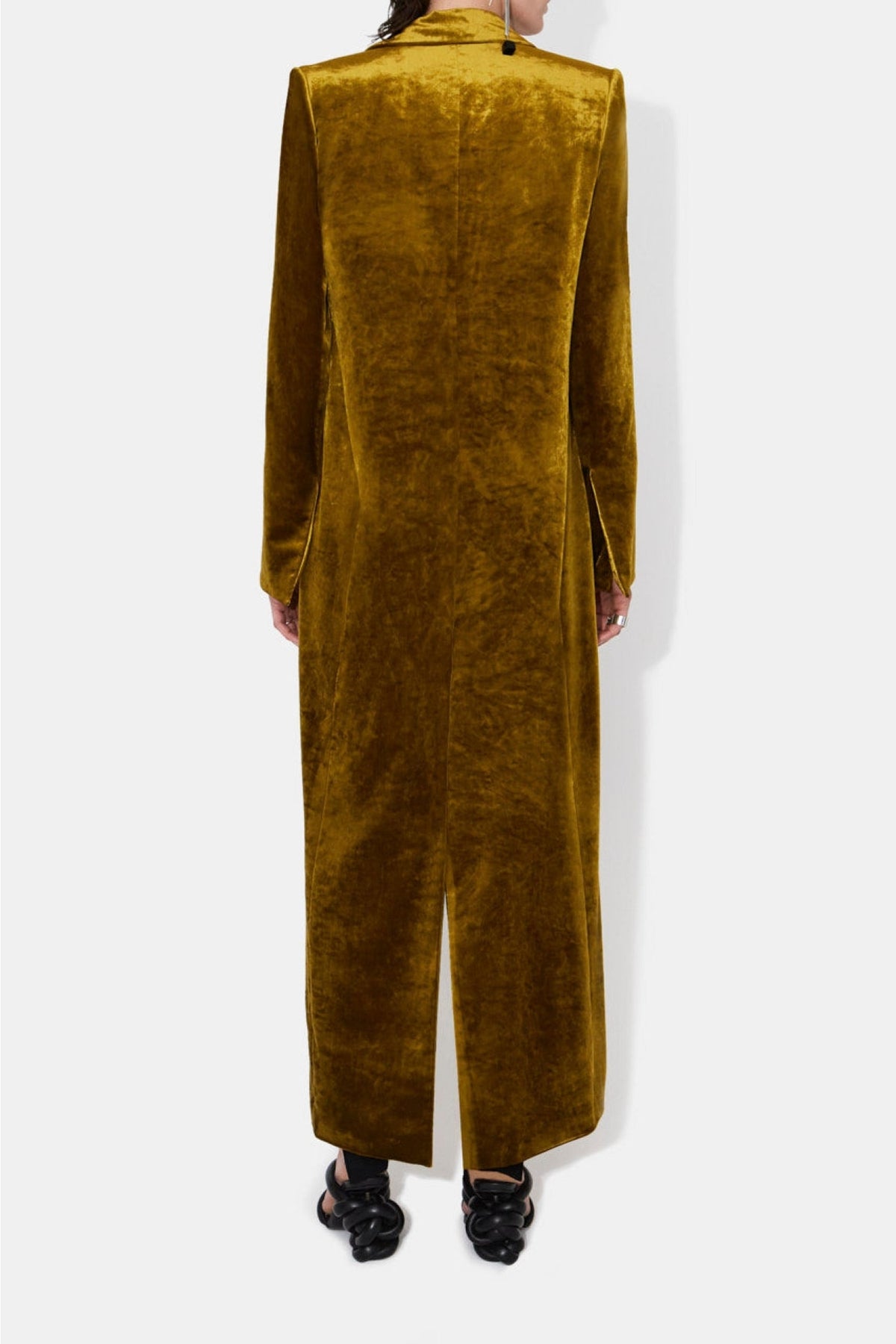 Velvet Coat - Mustard