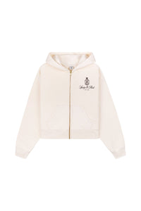 Sweat à capuche Vendome zippé - Cream