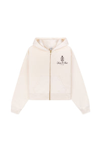 Sweat à capuche Vendome zippé - Cream