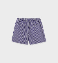 Short boxer Vendome à rayures - Blue Striped