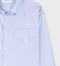 Chemise Vendome oversize à rayures - Blue Striped