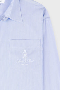 Chemise Vendome oversize à rayures - Blue Striped