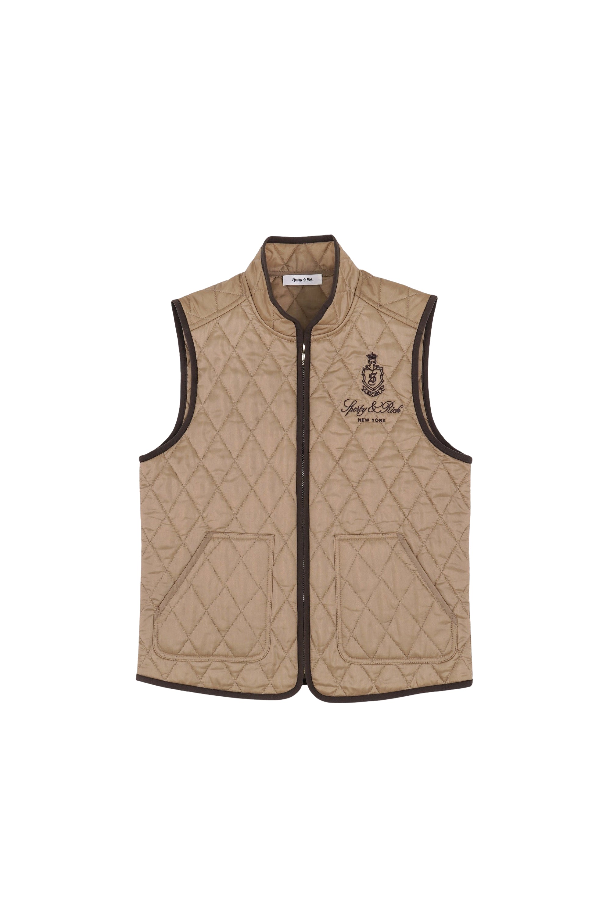 Veste Vendome sans manches matelassée - Beige