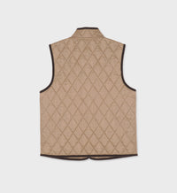 Veste Vendome sans manches matelassée - Beige