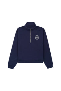 Sweatshirt Vendome zippé à col montant - Navy