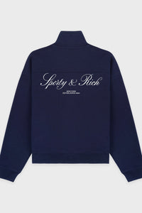 Sweatshirt Vendome zippé à col montant - Navy