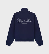 Sweatshirt Vendome zippé à col montant - Navy