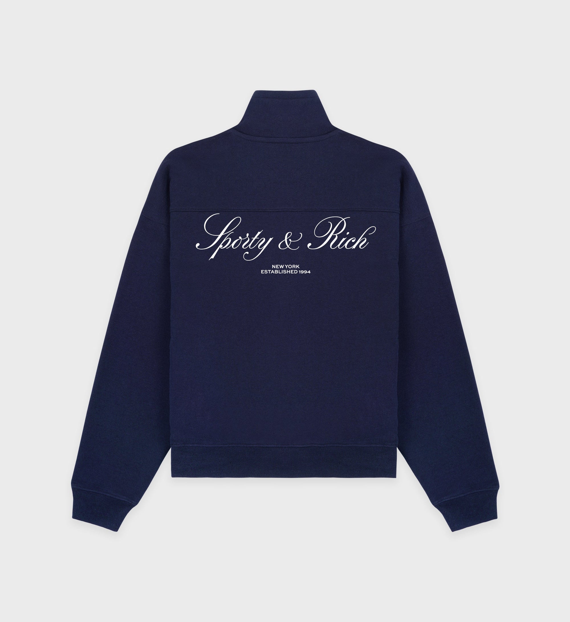 Sweatshirt Vendome zippé à col montant - Navy
