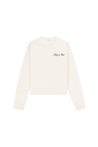 Vendome sweatshirt in cashmere and wool - Cream