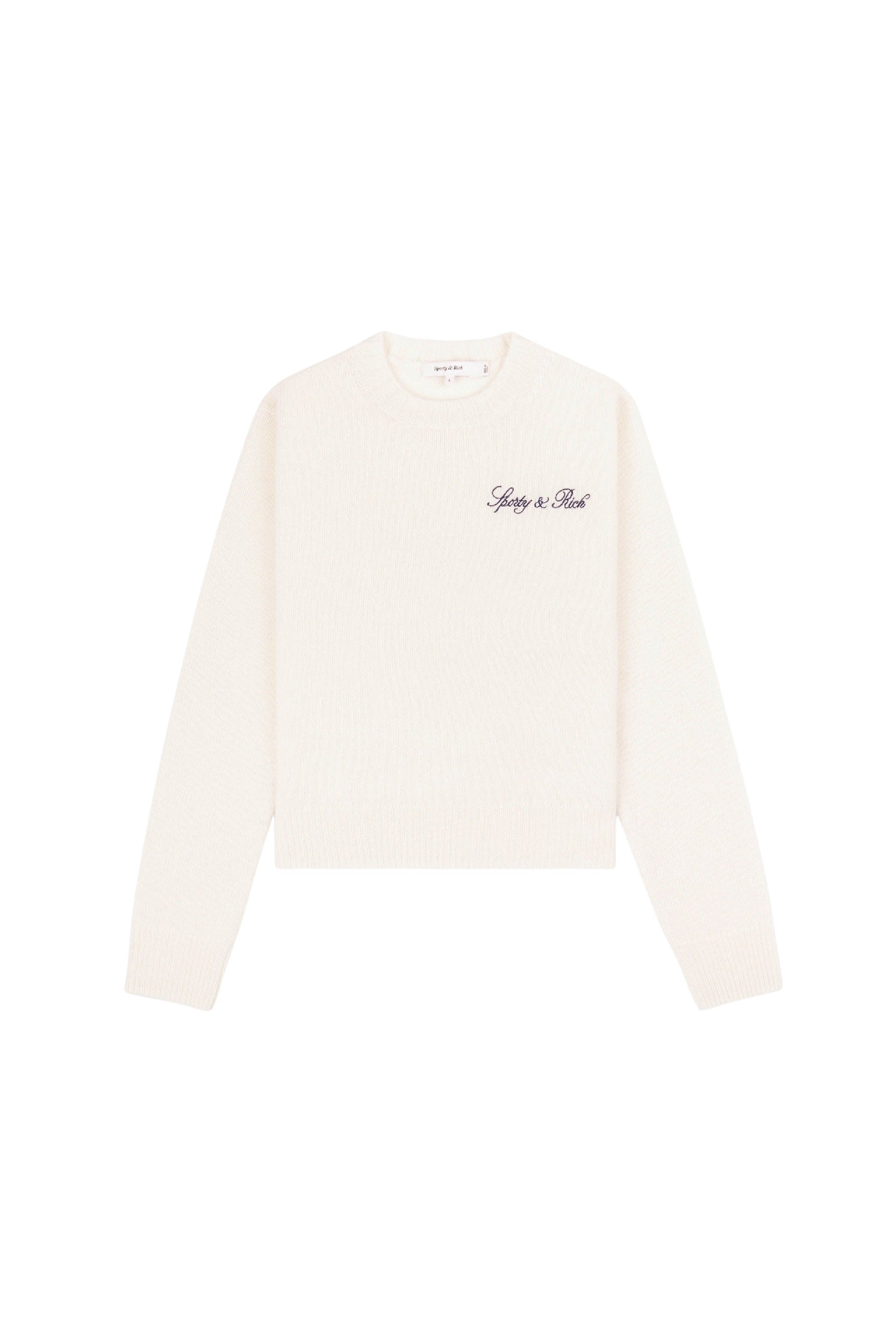Vendome sweatshirt in cashmere and wool - Cream