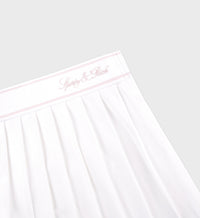 Jupe courte Vendome plissée - White