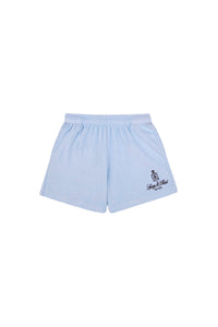 Short Vendome en velours - Ciel