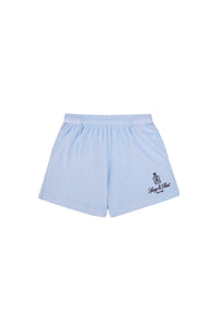 Short Vendome en velours - Ciel
