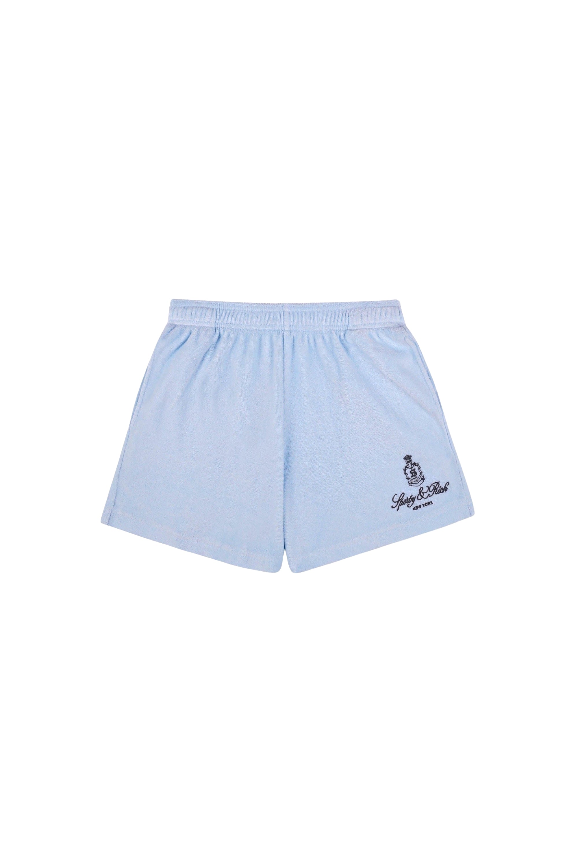 Short Vendome en velours - Ciel