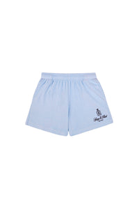 Short Vendome en velours - Ciel