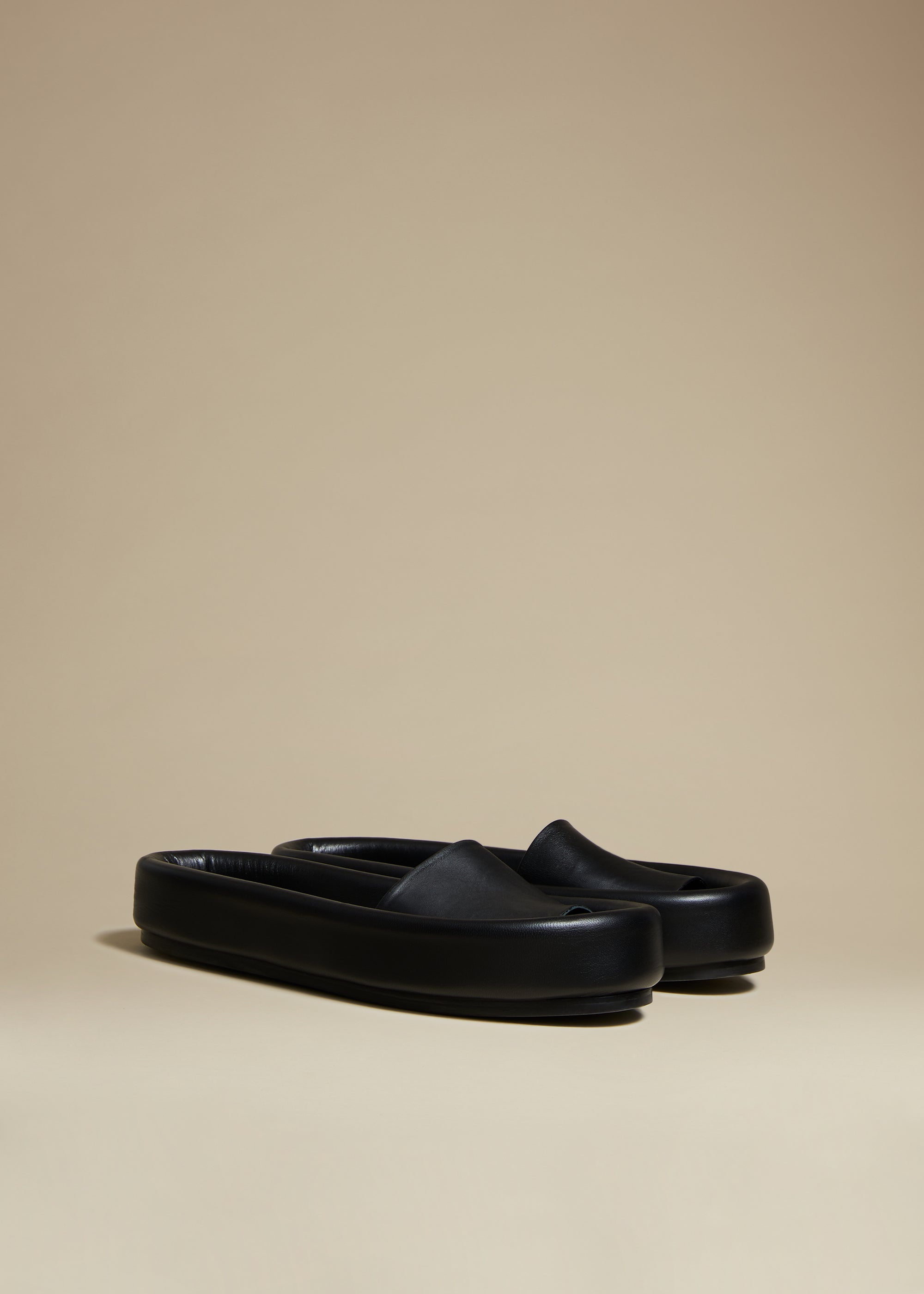 Venice sandal in leather - Black