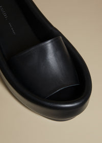 Venice sandal in leather - Black