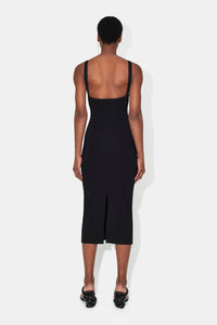 Ruched Venus Dress - Black
