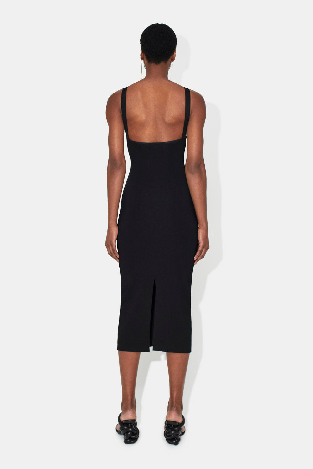 Ruched Venus Dress - Black