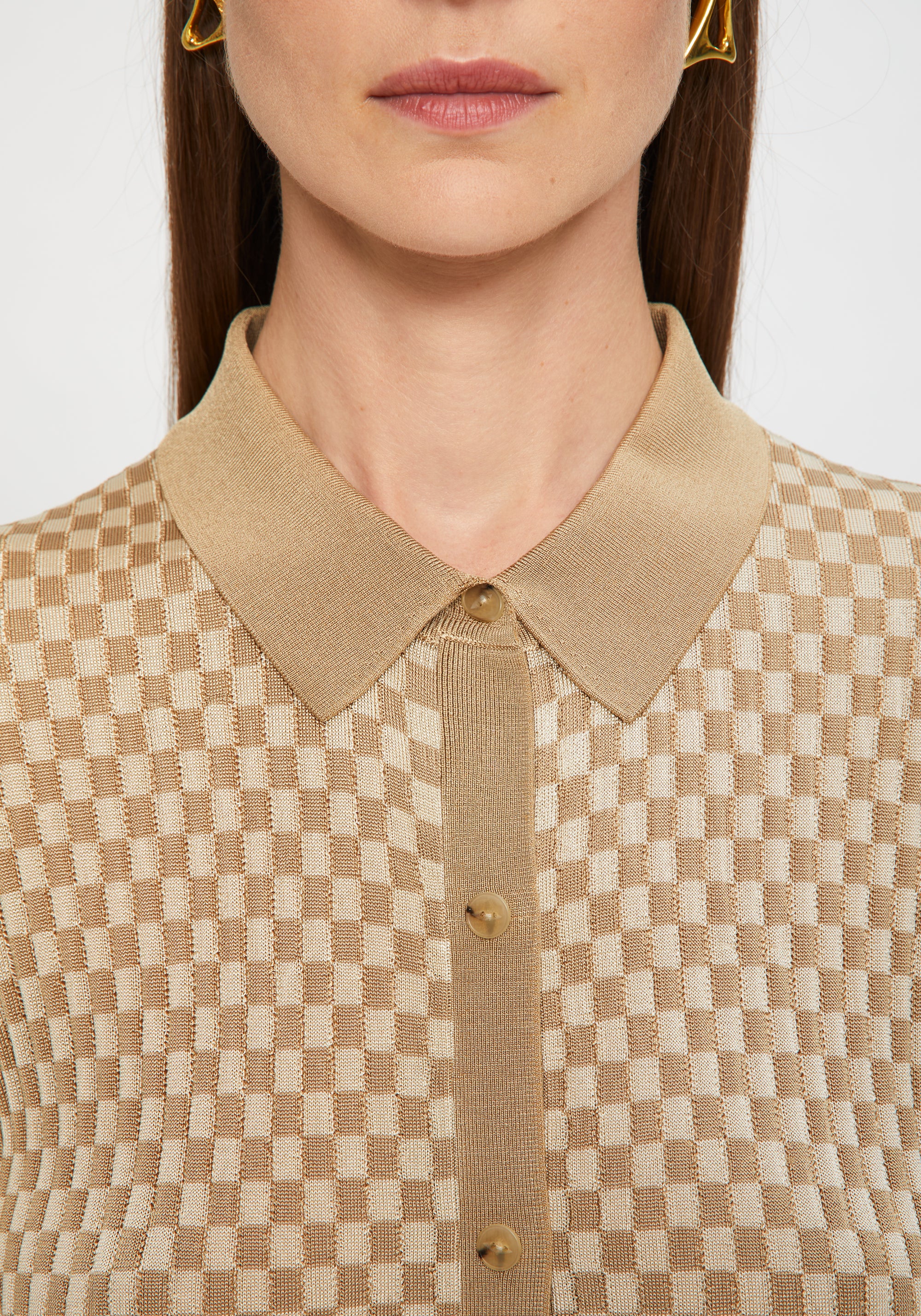 Cardigan Veritas en maille - Brulée