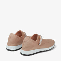 Sneakers Verona en maille pailletée à cristaux - Ballet Pink & Crystal