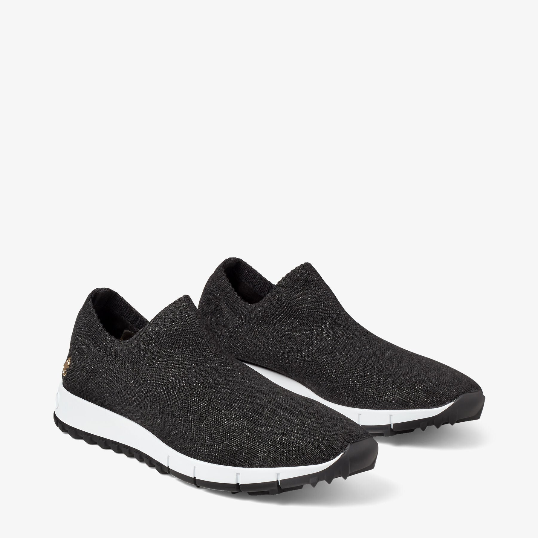 Sneakers Verona maille lurex à logo JC - Black
