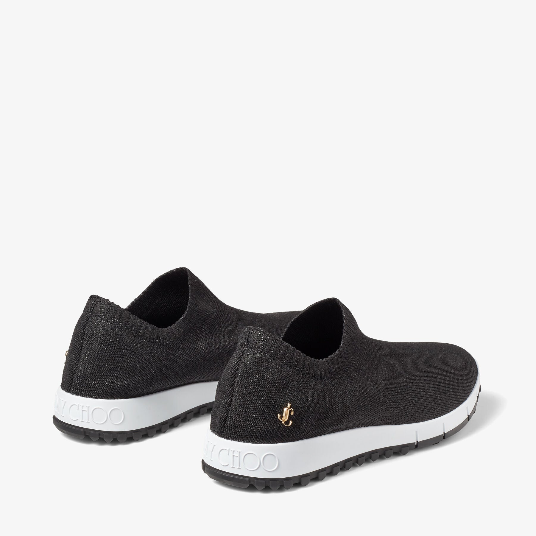 Sneakers Verona maille lurex à logo JC - Black