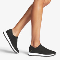 Sneakers Verona maille lurex à logo JC - Black