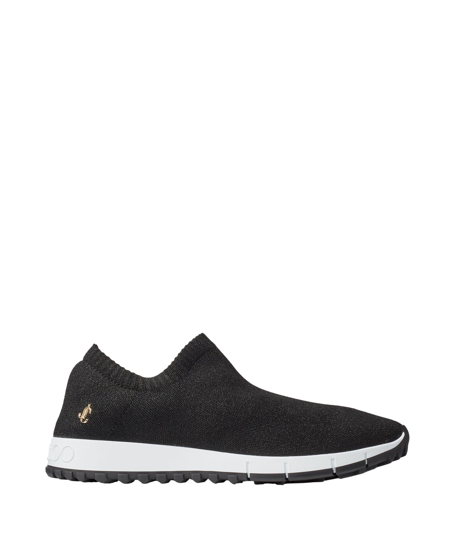Sneakers Verona maille lurex à logo JC - Black