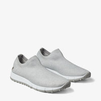 Verona logo lurex mesh trainers - Silver
