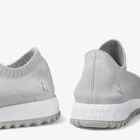 Verona logo lurex mesh trainers - Silver